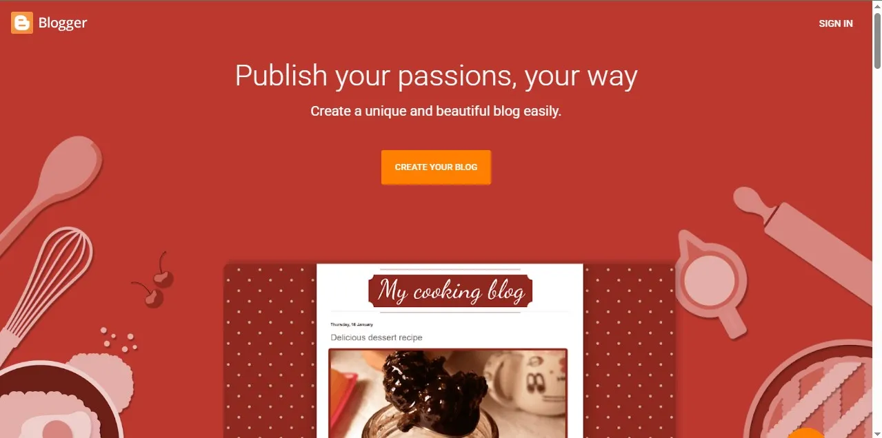 Blogger Platform by google