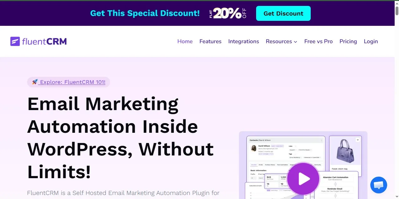 FluentCRM – The Powerful WordPress-Native Solution