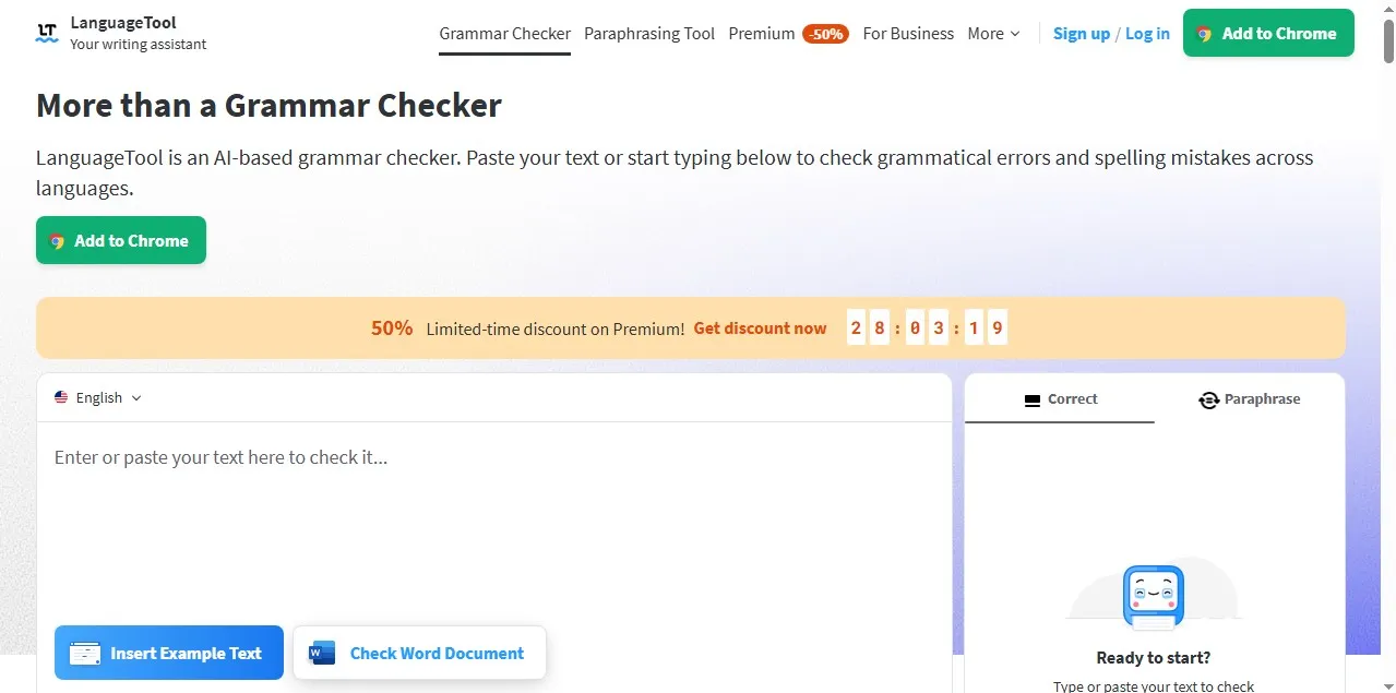 LanguageTool homepage