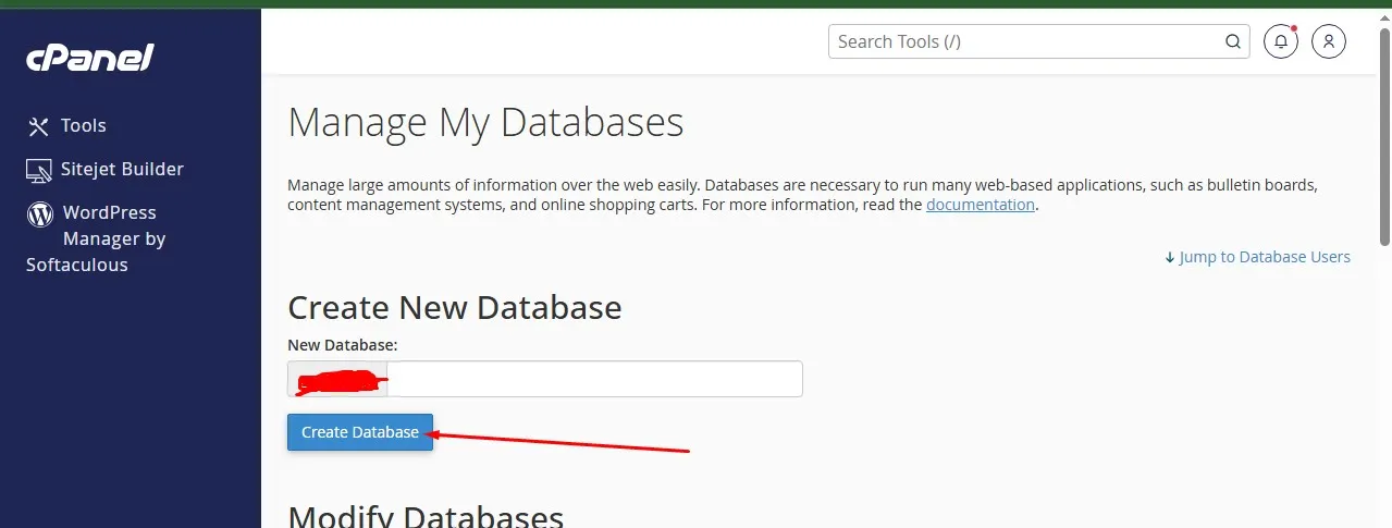 Create New MySQL Databases