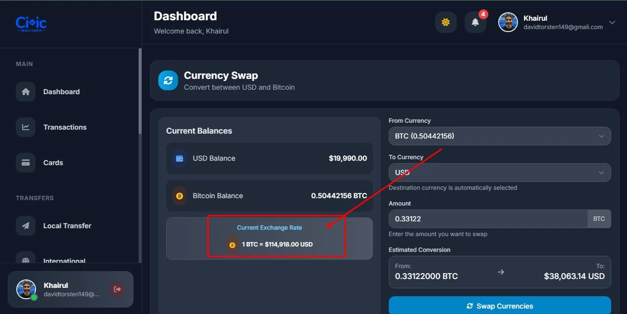 8D Online Banking Laravel Script user  transfer